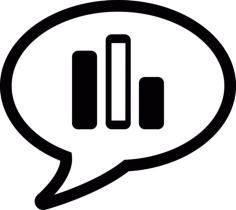 Bar Graph In Speech Bubble Vinyl Cutting Svg File, Free Vectors File